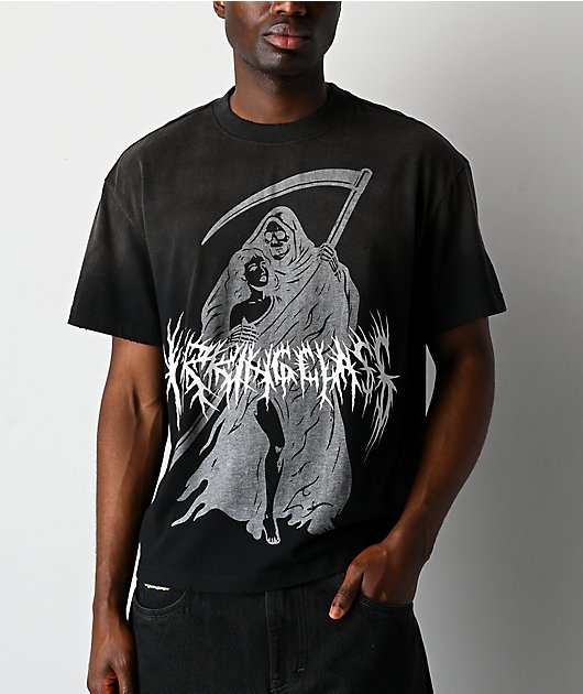 Lurking Class by Sketchy Tank Angel Of Death Black Wash Boxy T-Shirt