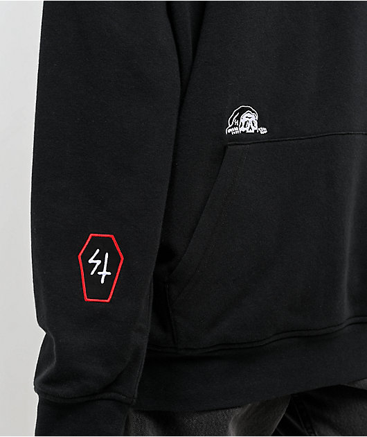 Lurking Class by Sketchy Tank Back To Nature Black Hoodie