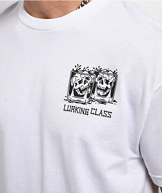 Lurking Class by Sketchy Tank Bad Influence White T-Shirt