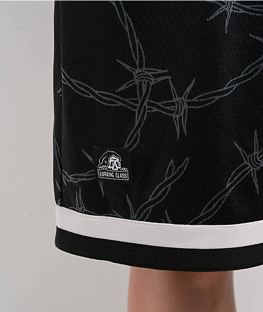 Lurking Class by Sketchy Tank Barbed Wire Black Mesh Shorts
