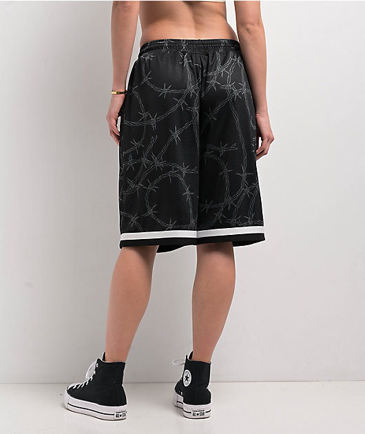 Lurking Class by Sketchy Tank Barbed Wire Black Mesh Shorts | Zumiez