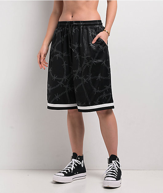 Lurking Class by Sketchy Tank Barbed Wire Black Mesh Shorts | Zumiez