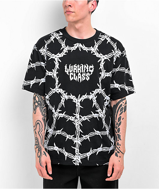 Lurking Class by Sketchy Tank Barbed Wire Black T-Shirt | Zumiez