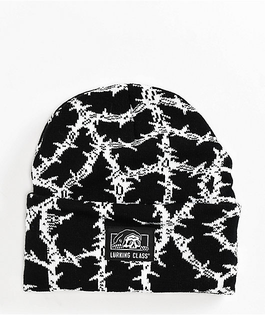 Lurking Class by Sketchy Tank Black Web Beanie | Zumiez