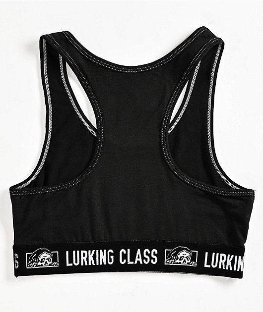 Lurking Class by Sketchy Tank Box Logo Black Sports Bra | Zumiez
