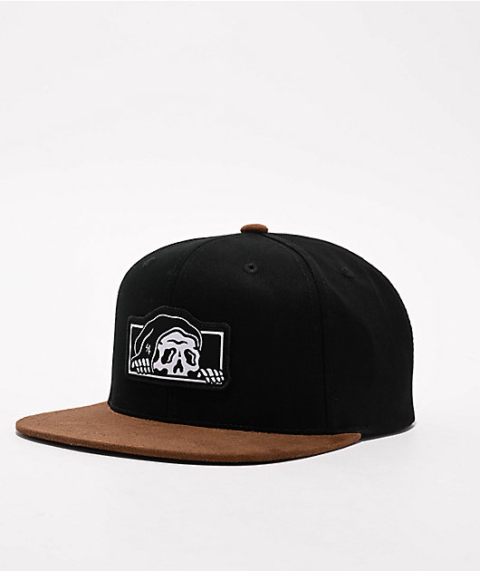 Lurking Class by Sketchy Tank Box Logo Brown & Black Snapback Hat