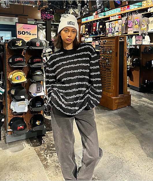 Lurking Class by Sketchy Tank Box Logo Contrast Stitch Birch Beanie
