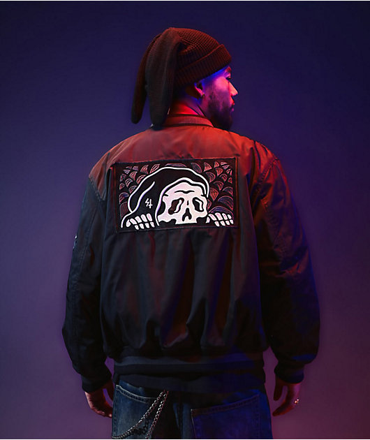 Lurking Class by Sketchy Tank Box Lurker Black Varsity Jacket
