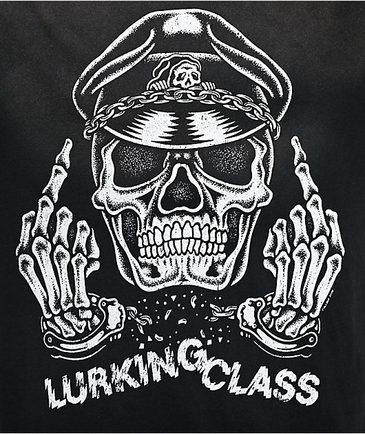 Lurking Class by Sketchy Tank Breaking The Law Black Wash T-Shirt