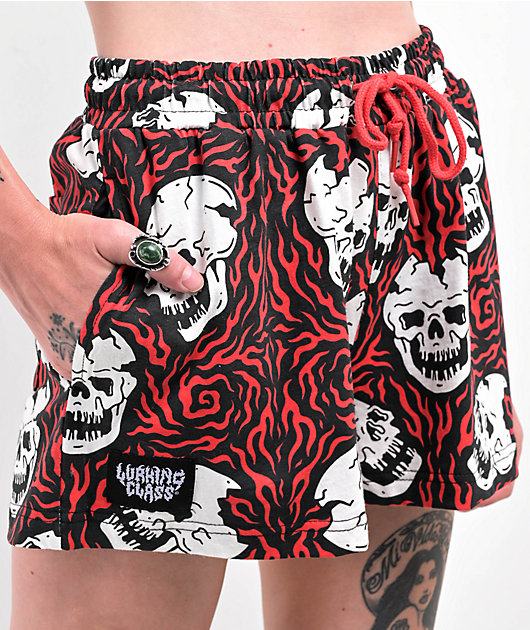 Black and red board shorts sale