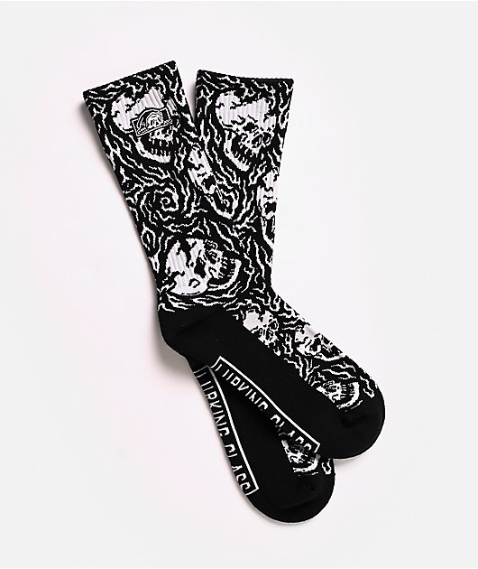 Lurking Class by Sketchy Tank Burning Soul Black Crew Socks