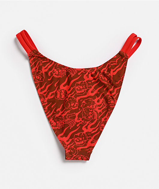 Lurking Class by Sketchy Tank Burning Souls High Leg Bikini Bottom
