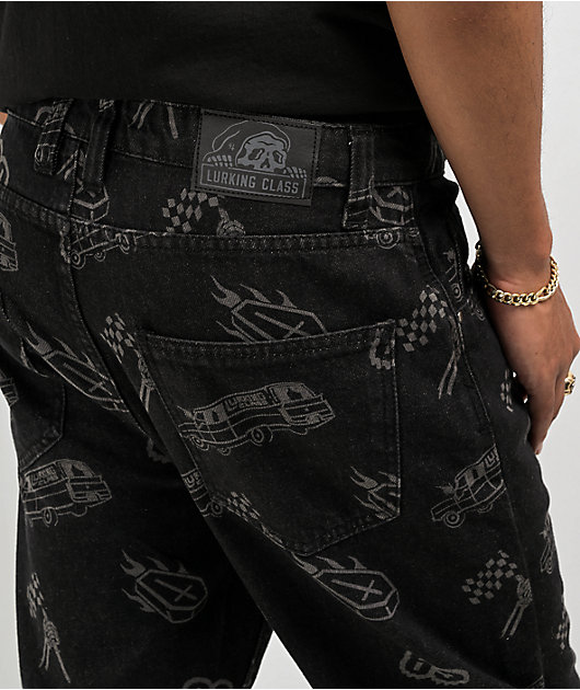 Lurking Class by Sketchy Tank Burnout Black Denim Jeans