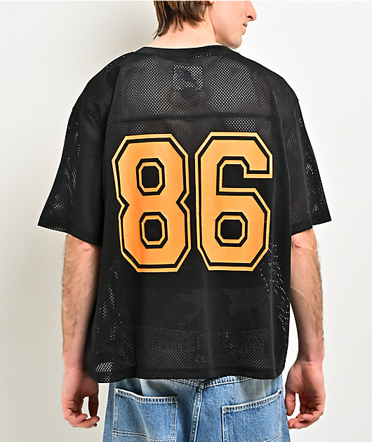 Lurking Class by Sketchy Tank Class Of 86 Black Crop Football Jersey
