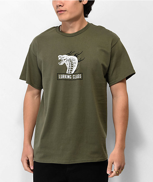 Lurking Class by Sketchy Tank Cobra Fire Army Green T-Shirt | Zumiez