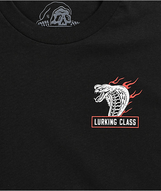 Lurking Class by Sketchy Tank Cobra Fire Black T-Shirt