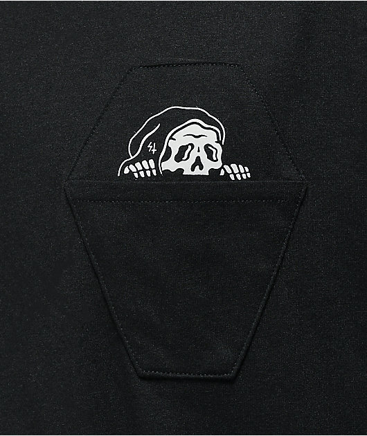 Lurking Class by Sketchy Tank Coffin Black Pocket T-Shirt