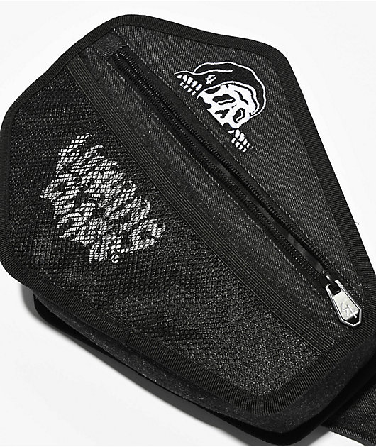 Lurking Class by Sketchy Tank Coffin Black Wash Denim Fanny Pack