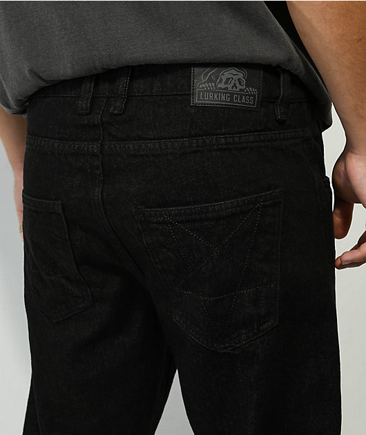 Lurking Class by Sketchy Tank Corner Denim Black Jeans