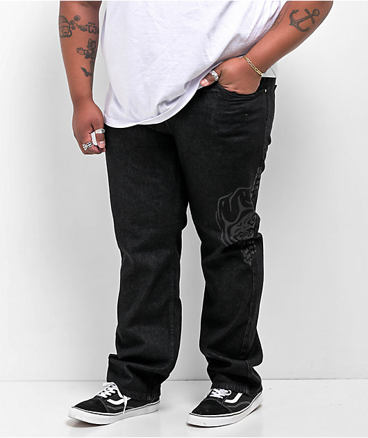 Lurking Class by Sketchy Tank Corner Denim Black Jeans