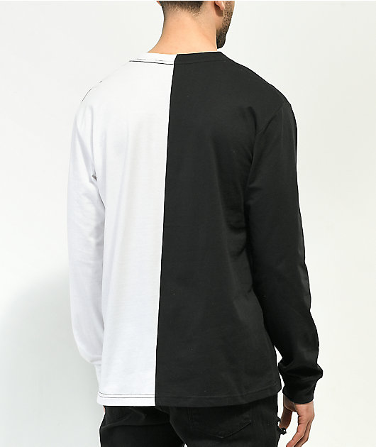 Lurking Class by Sketchy Tank Corner White & Black Long Sleeve T-Shirt