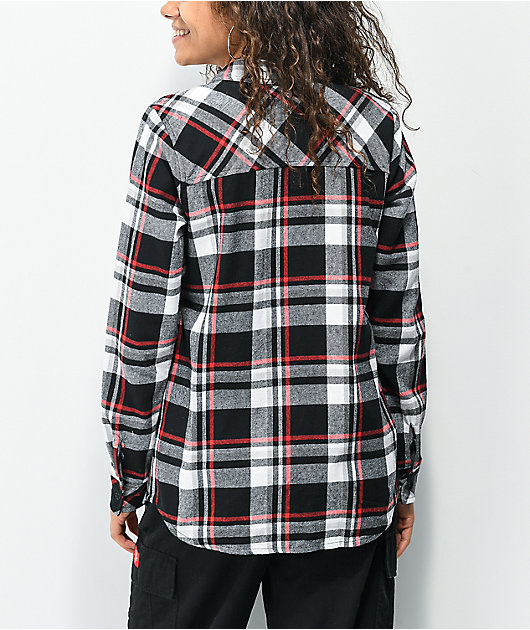 Lurking Class by Sketchy Tank Cracked Grey, Black & Red Flannel