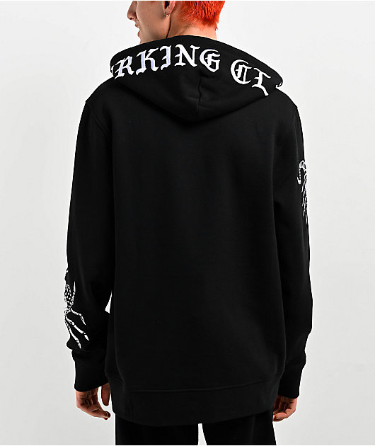 Lurking Class by Sketchy Tank cheapest Don't Pray For Me Black Hoodie L EUC