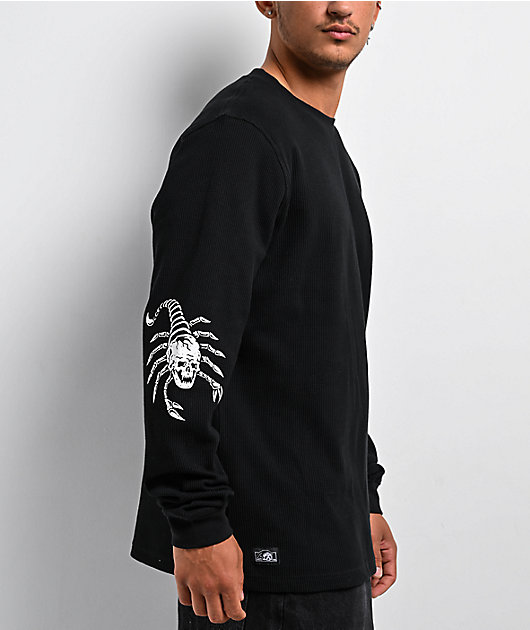Lurking Class by Sketchy Tank Crawl Black Thermal Long Sleeve T-Shirt
