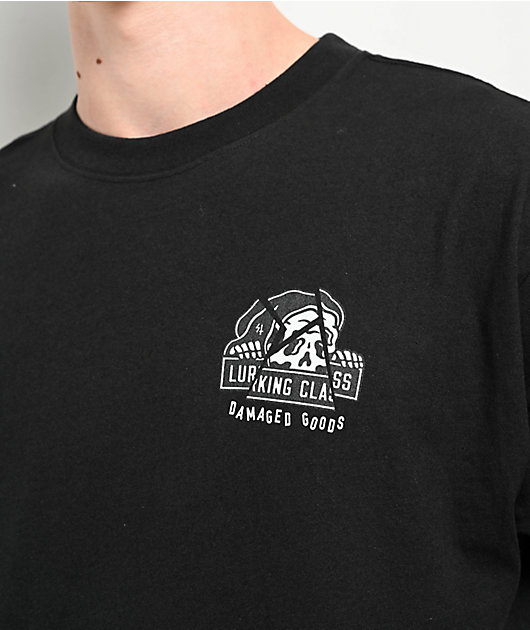 Lurking Class by Sketchy Tank Damaged Goods Black T-Shirt