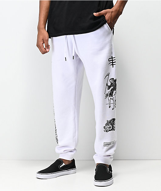 all white sweatpants