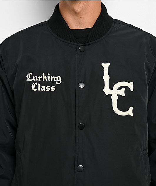 Lurking Class by Sketchy Tank Demons Stadium Black Bomber Jacket
