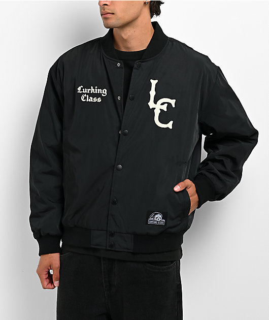 Lurking Class by Sketchy Tank Demons Stadium Black Bomber Jacket