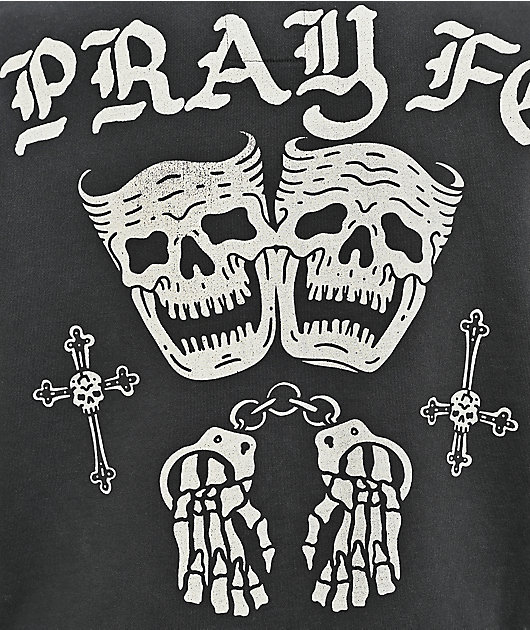 Lurking Class by Sketchy Tank Doing Time Black Wash Hoodie
