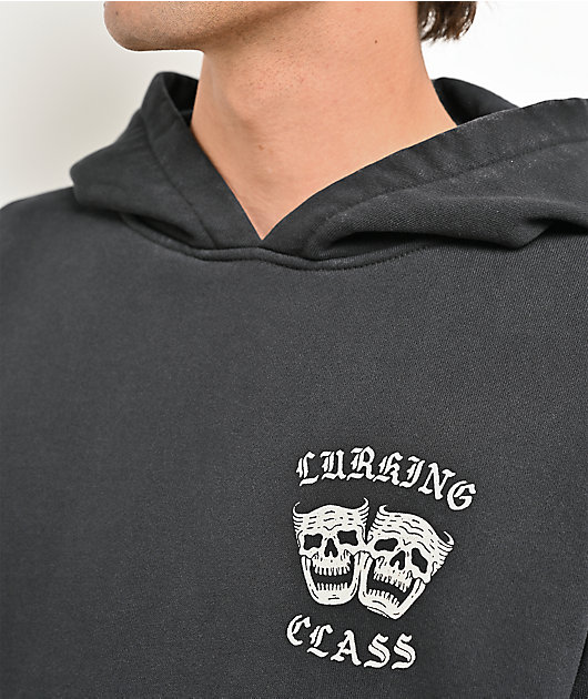 Lurking Class by Sketchy Tank Doing Time Black Wash Hoodie