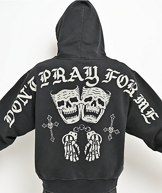 Lurking Class by Sketchy Tank Doing Time Black Wash Hoodie
