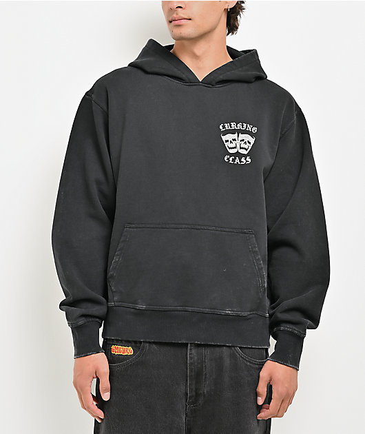 Lurking Class by Sketchy Tank Doing Time Black Wash Hoodie