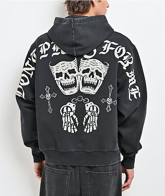 Lurking Class by Sketchy Tank Doing Time Black Wash Hoodie