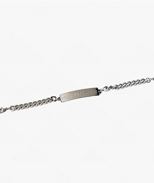 Lurking Class by Sketchy Tank Don’t Pray For Me ID Silver Bracelet