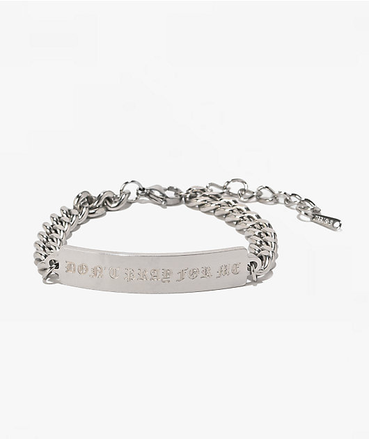 Lurking Class by Sketchy Tank Don’t Pray For Me ID Silver Bracelet