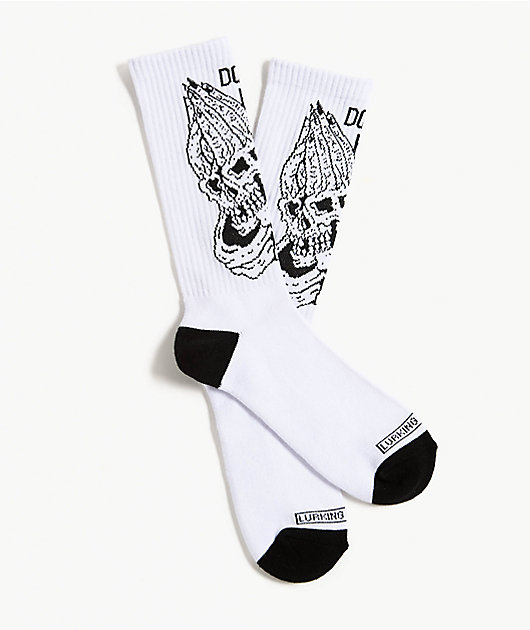 Lurking Class by Sketchy Tank Don't Pray For Me White Crew Socks