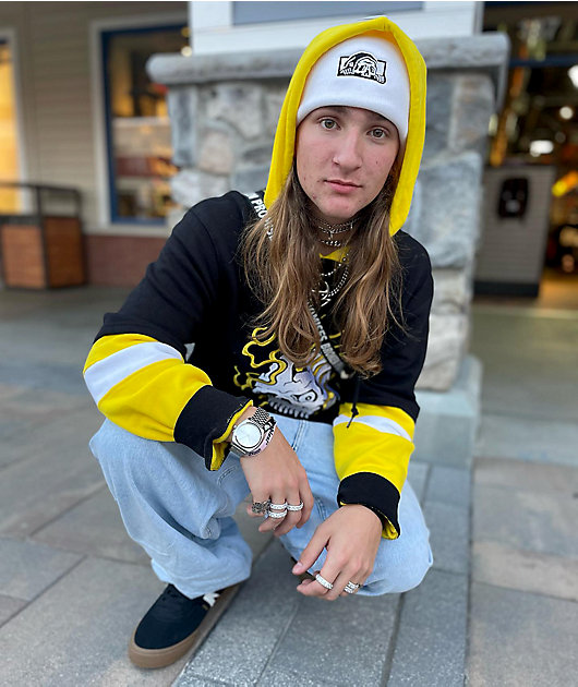 Lurking Class by Sketchy Tank Fire Black & Yellow Hoodie | Zumiez