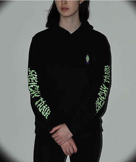 lurking class by sketchy tank fungus color black hoodie