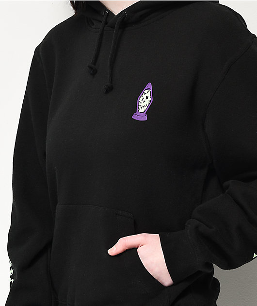 lurking class by sketchy tank fungus color black hoodie