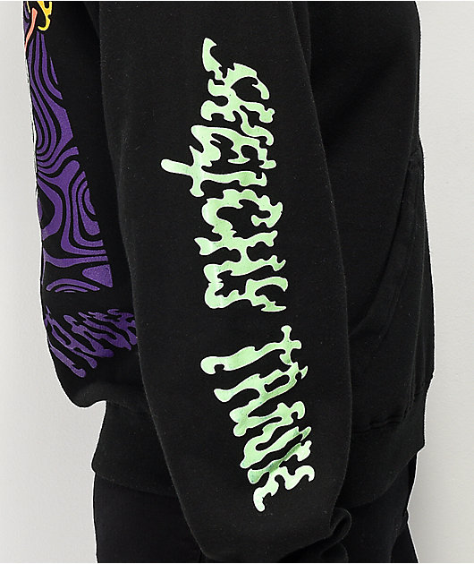 lurking class by sketchy tank fungus color black hoodie