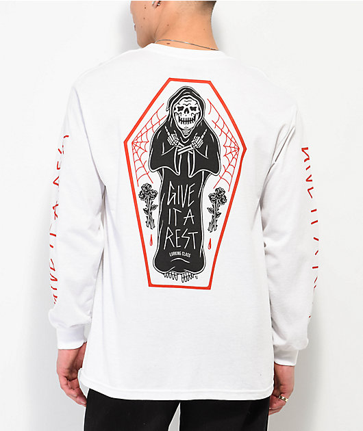 Lurking Class by Sketchy Tank Give It A Rest White Long Sleeve T-Shirt