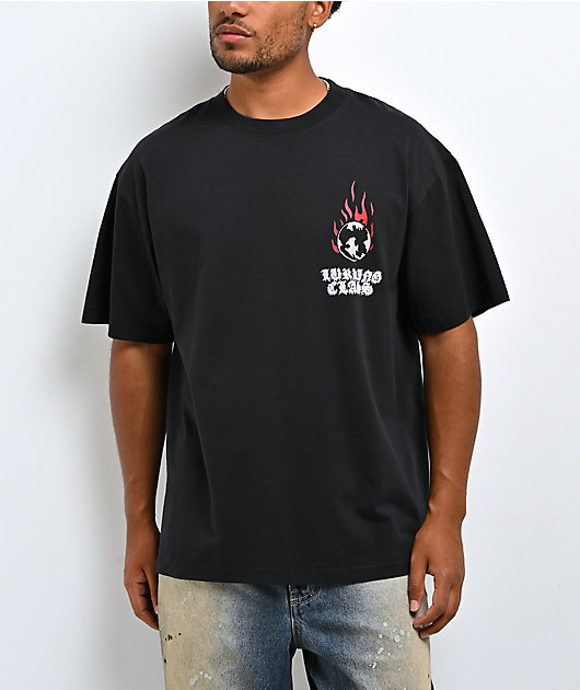 Lurking Class by Sketchy Tank Global Warming Black T-Shirt
