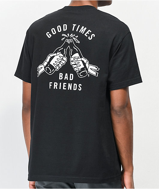 Lurking Class by Sketchy Tank Good Times Icon Black & White T-Shirt