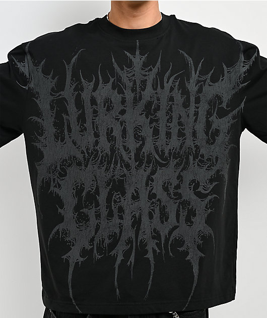 Lurking Class by Sketchy Tank Grave Robber Reflective Black T-Shirt