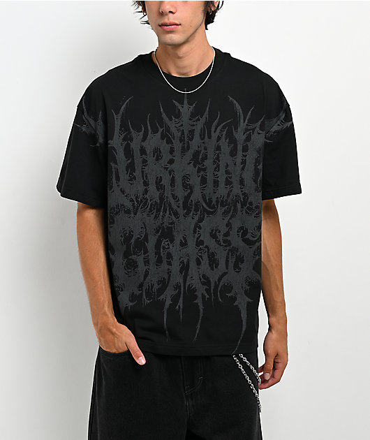 Lurking Class by Sketchy Tank Grave Robber Reflective Black T-Shirt