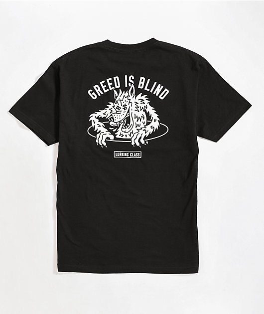 Lurking Class by Sketchy Tank Greed Black T-Shirt